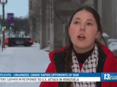 Woman Arrested Mid-Interview After Protest Against U.S. Action in Venezuela