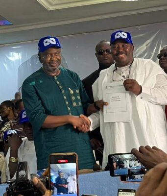 Oyo APC Unveils Sharafadeen Alli, Adedeji for 2027 Governorship Race